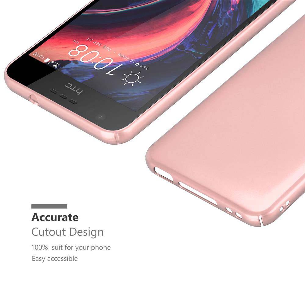 Cadorabo Hülle für HTC Desire 10 LIFESTYLE / Desire 825 Schutzhülle in Rosa Hard Case Handy Hülle Etui