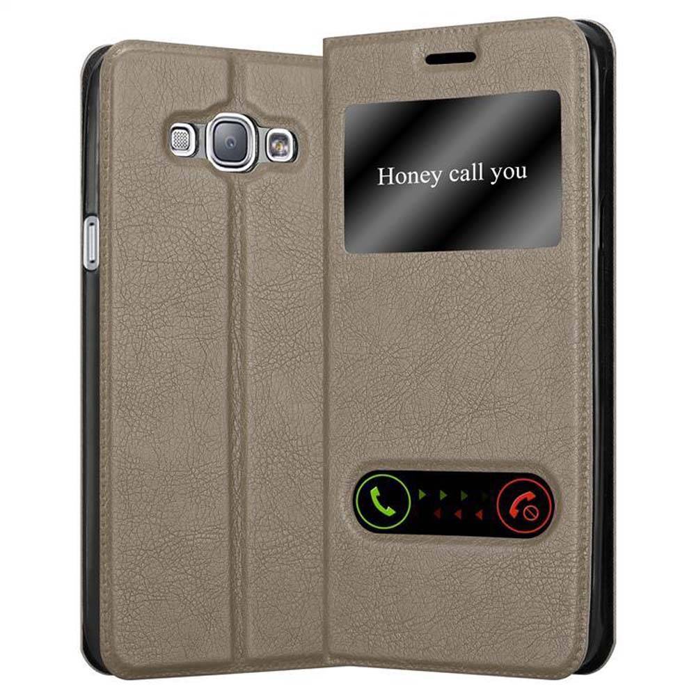 Cadorabo Schutzhülle für Samsung Galaxy A8 2015 Hülle in Braun Handyhülle Book Case Cover Etui