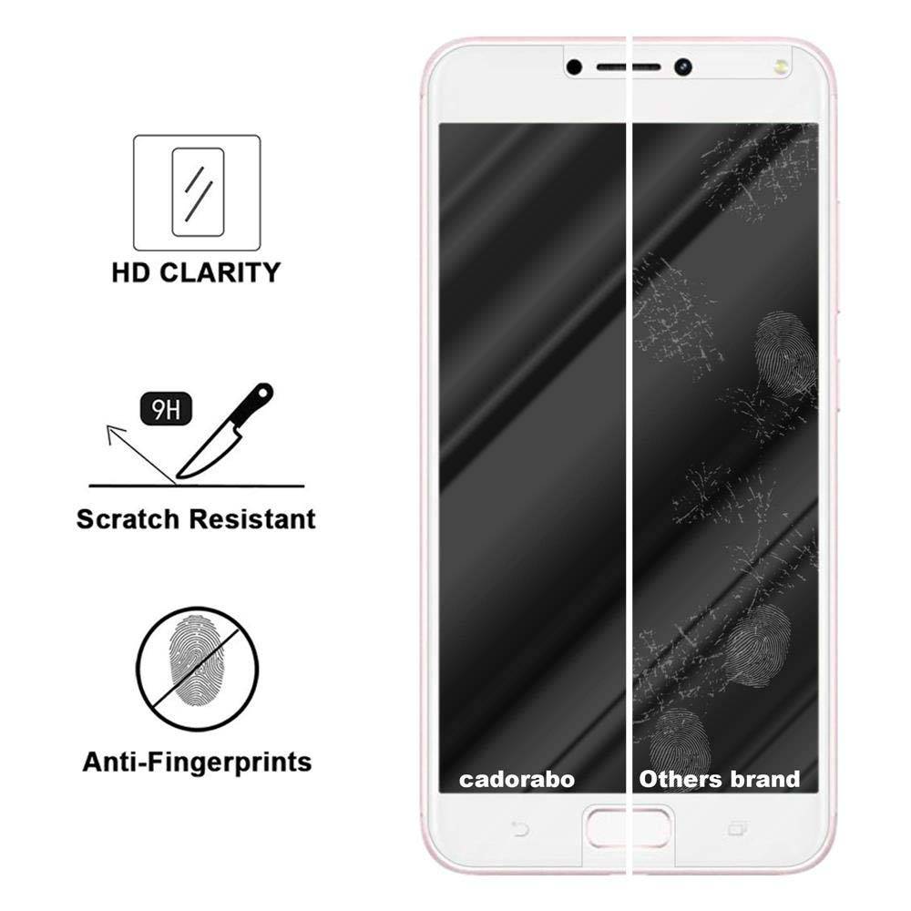 Cadorabo Panzer Folie für Asus ZenFone 4 Max (5,2 Zoll) Schutzfolie in Transparent Gehärtetes Tempered