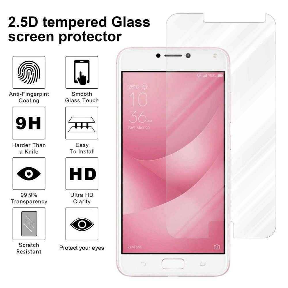 Cadorabo Panzer Folie für Asus ZenFone 4 Max (5,2 Zoll) Schutzfolie in Transparent Gehärtetes Tempered