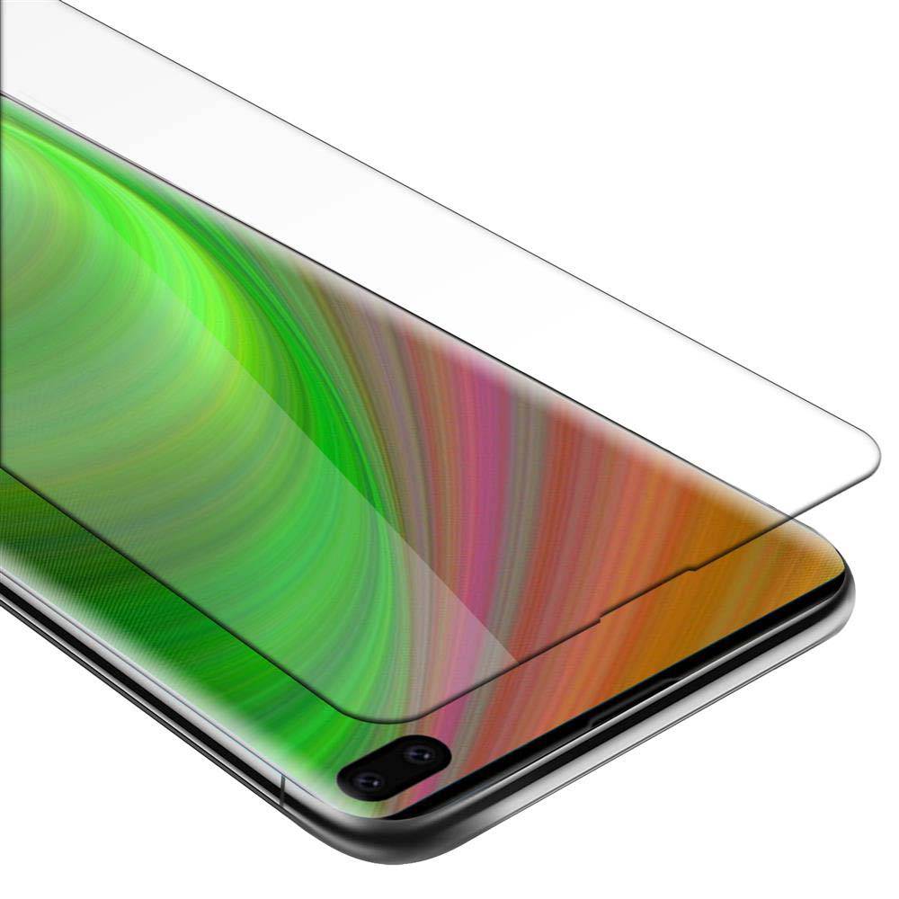 Cadorabo Panzer Folie für Samsung Galaxy S10 PLUS Schutzfolie in Transparent Gehärtetes Tempered Display-Schutzglas
