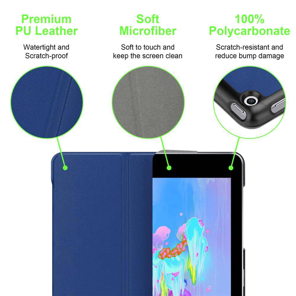 Cadorabo Schutzhülle für Apple iPad PRO (9.7 Zoll) Tablet Hülle in Blau Etui Case Cover Tasche Auto Wake up