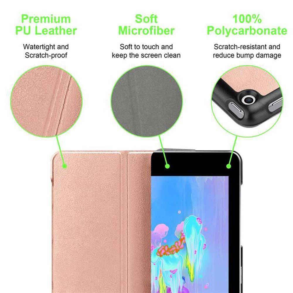 Cadorabo Schutzhülle für Apple iPad PRO (9.7 Zoll) Tablet Hülle in Rosa Etui Case Cover Tasche Auto Wake up