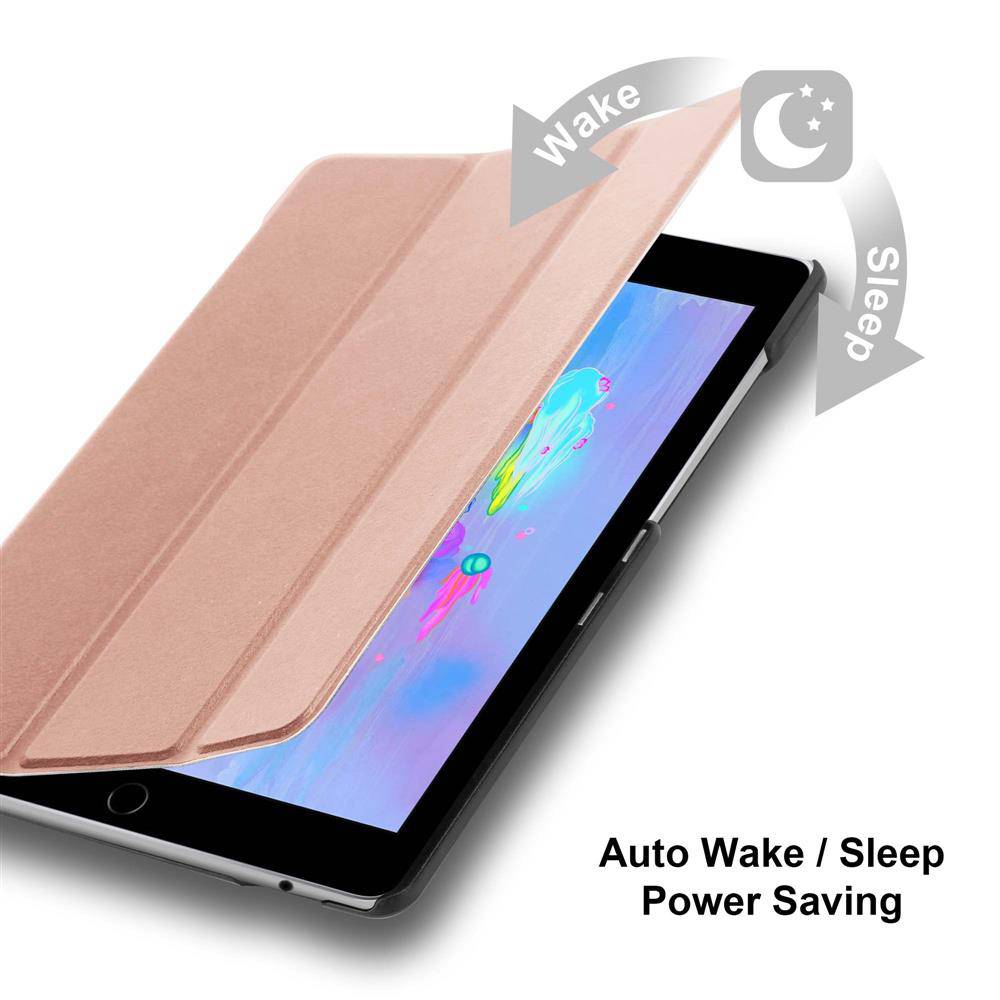 Cadorabo Schutzhülle für Apple iPad PRO (9.7 Zoll) Tablet Hülle in Rosa Etui Case Cover Tasche Auto Wake up