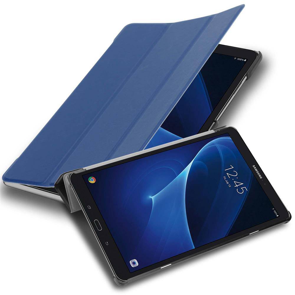 Cadorabo Schutzhülle für Samsung Galaxy Tab A 2016 (10.1 Zoll) Tablet Hülle in Blau Etui Case Cover Tasche Auto Wake up