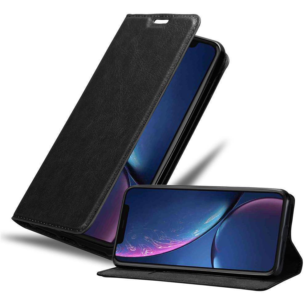 Cadorabo Hülle für Apple iPhone 11 PRO MAX Schutz Hülle in Schwarz Handyhülle Etui Case Cover Magnetverschluss
