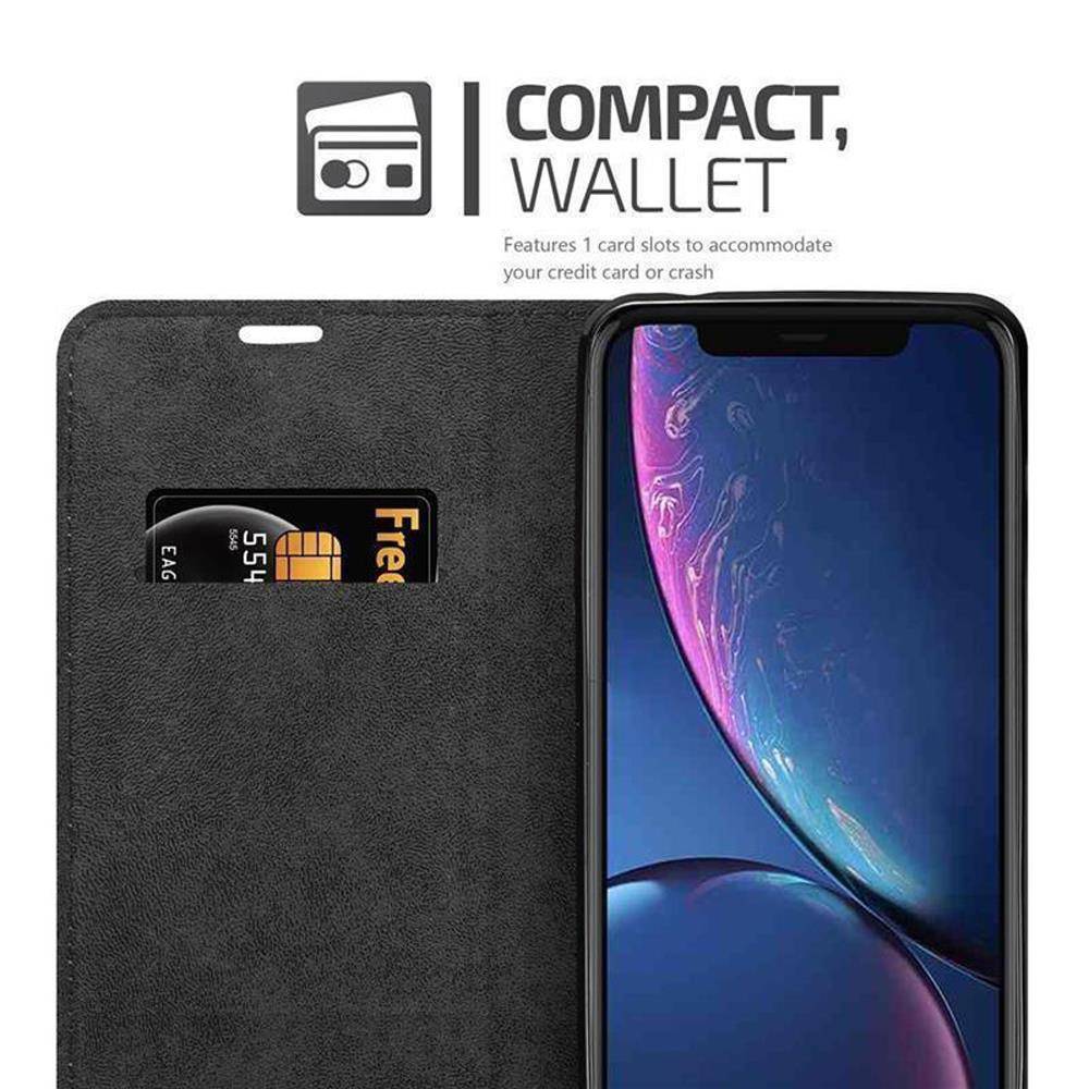 Cadorabo Hülle für Apple iPhone 11 PRO MAX Schutz Hülle in Schwarz Handyhülle Etui Case Cover Magnetverschluss