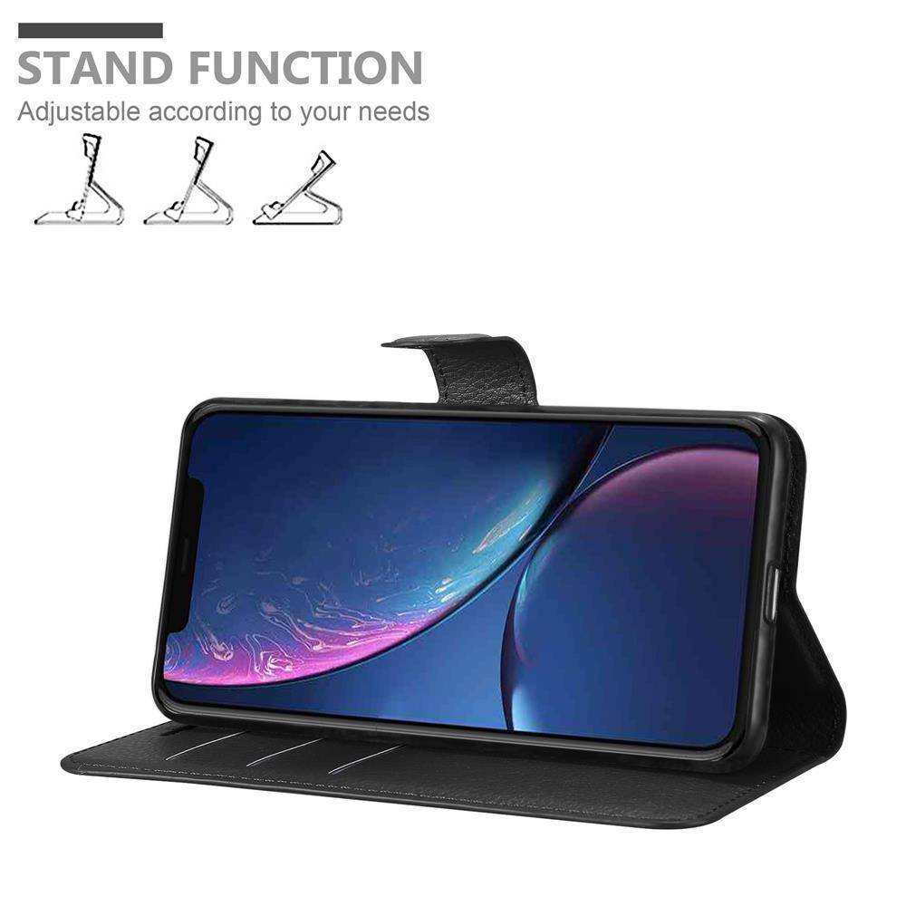 Cadorabo Hülle für Apple iPhone 11 PRO MAX Schutz Hülle in Schwarz Handyhülle Etui Case Cover Magnetverschluss