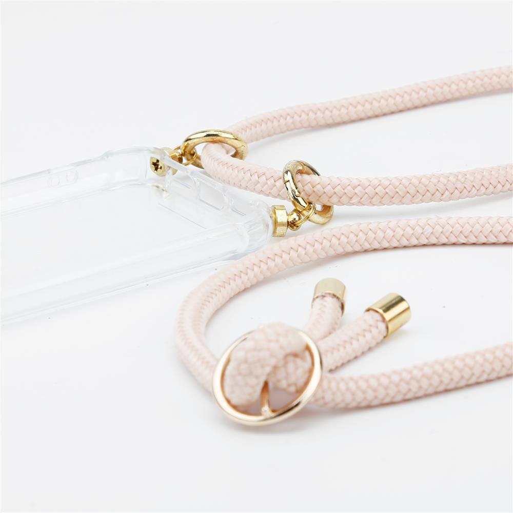 Cadorabo Hülle für Apple iPhone 11 PRO Schutzhülle in Rosa Handy Kette Silikon Kordel abnehmbares Etui