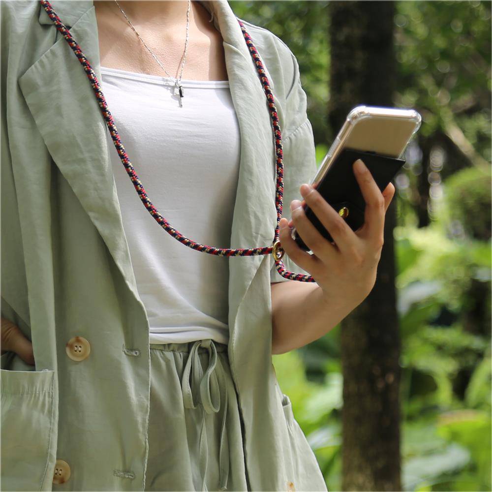 Cadorabo Hülle für Apple iPhone 11 Schutzhülle in Blau Handy Kette Silikon Kordel abnehmbares Etui