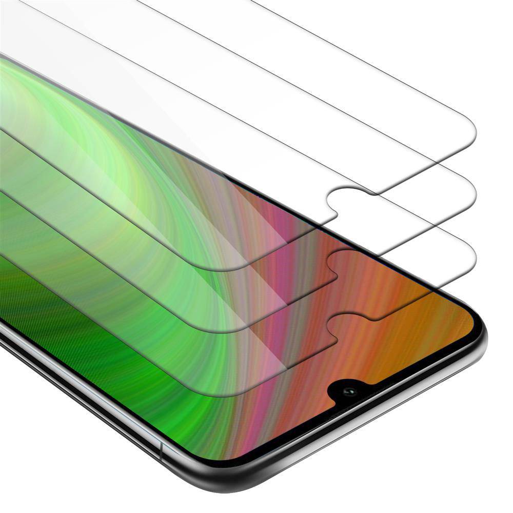 Cadorabo 3x Panzer Folie für Huawei Y6 2019 Schutzfolie in Transparent Folie Tempered Display-Schutzglas