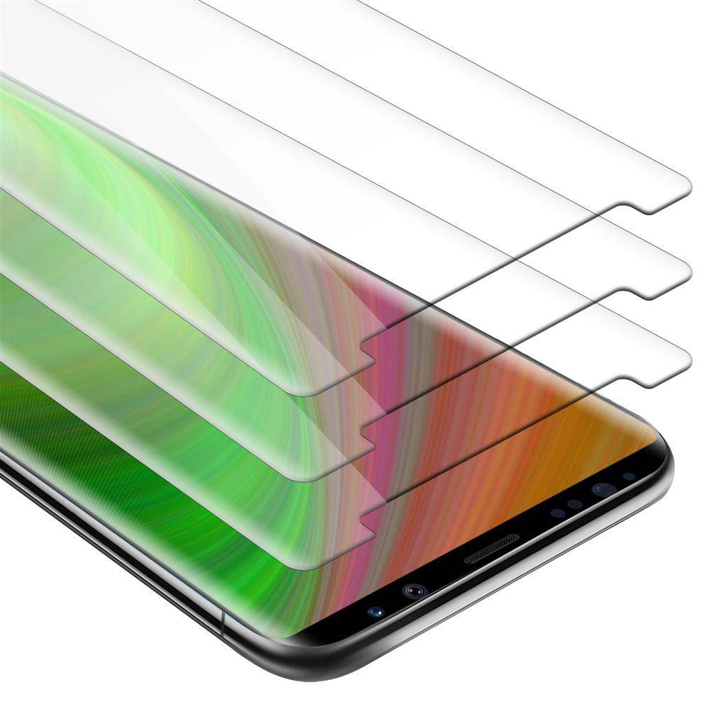 Cadorabo 3x Panzer Folie für Samsung Galaxy NOTE 8 Schutzfolie in Transparent Folie Tempered Display-Schutzglas