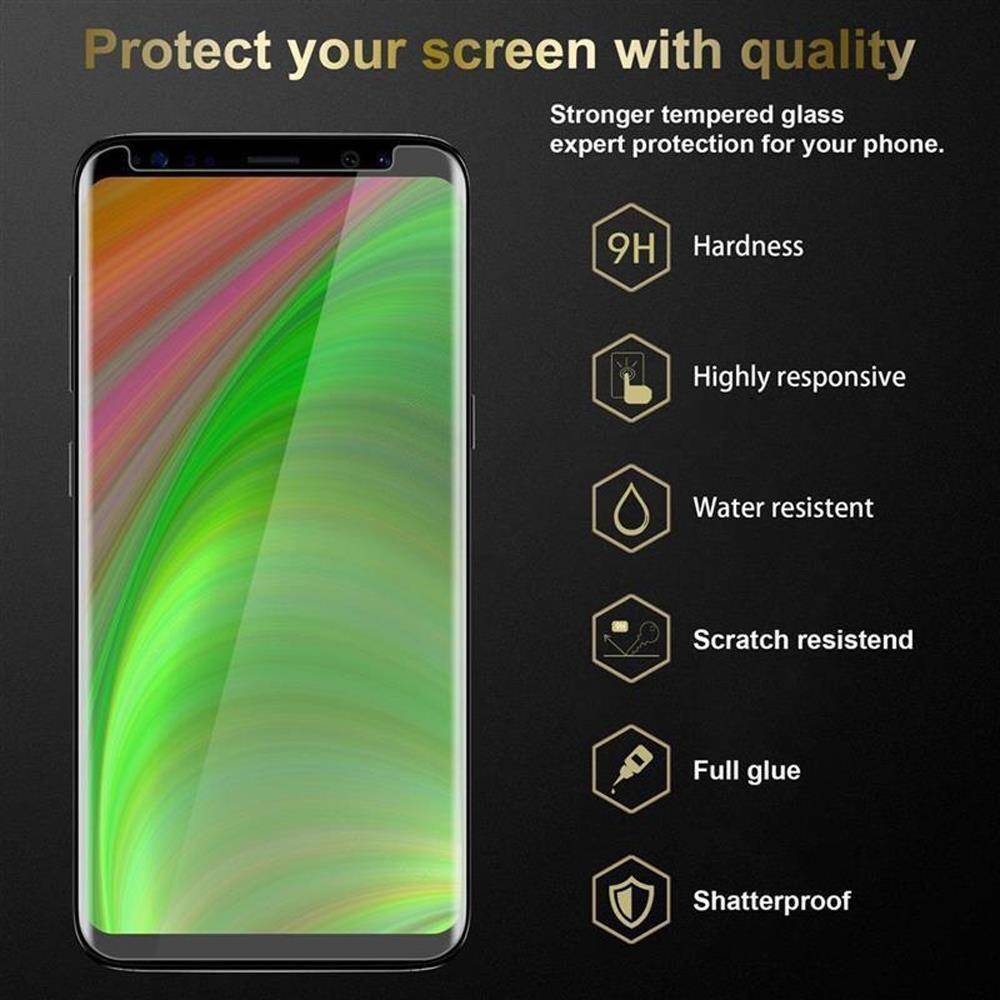 Cadorabo 3x Panzer Folie für Samsung Galaxy S9 Schutzfolie in Transparent Folie Tempered Display-Schutzglas