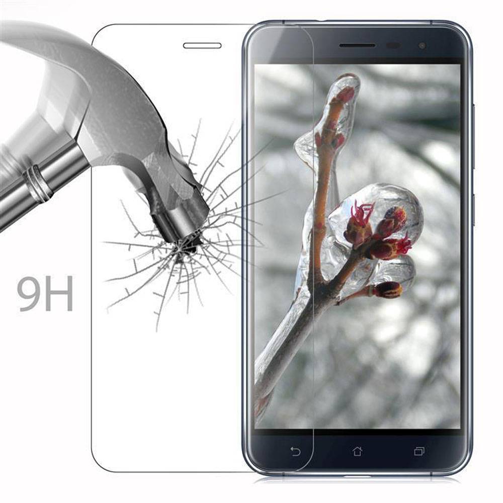 Cadorabo Panzer Folie für Asus ZenFone 3 (5.2 Zoll) Schutzfolie in Transparent Gehärtetes Tempered Display-Schutzglas