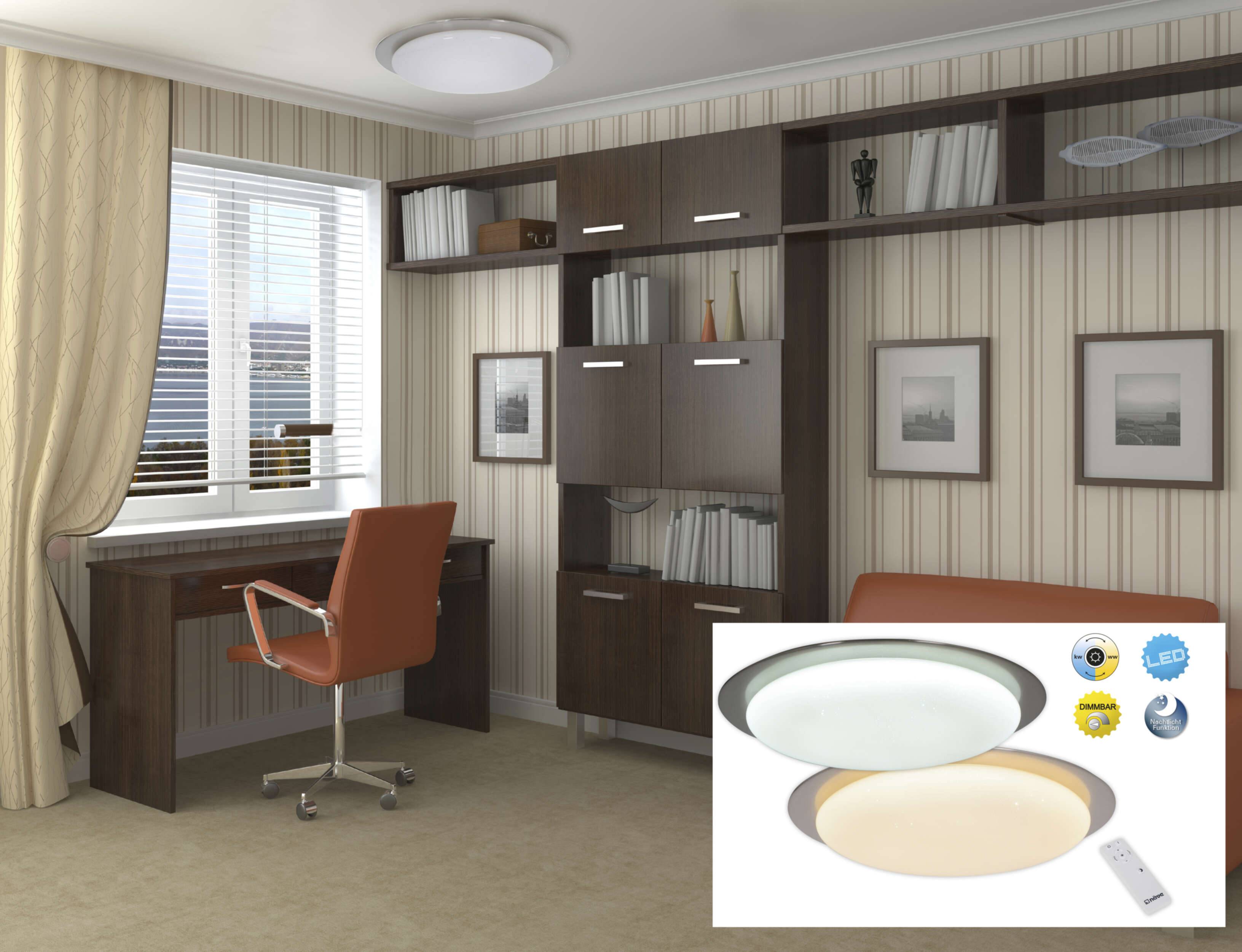 LED Deckenleuchte "AUCKLAND" d: 42cm