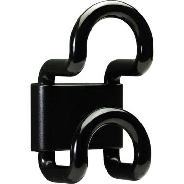 UNILUX Wandgarderobe FIL 100340652 1Haken schwarz