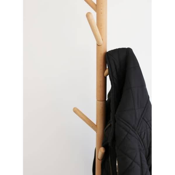 Garderobenständer Mikado 8 Kleiderhaken buche