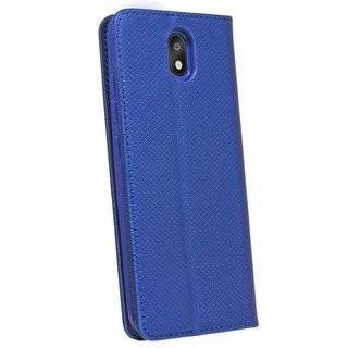 cofi1453® Buch Tasche "Smart" kompatibel mit LG K30 (2019) Handy Hülle Etui Brieftasche Schutzhülle mit Standfunktion, Kartenfach Blau