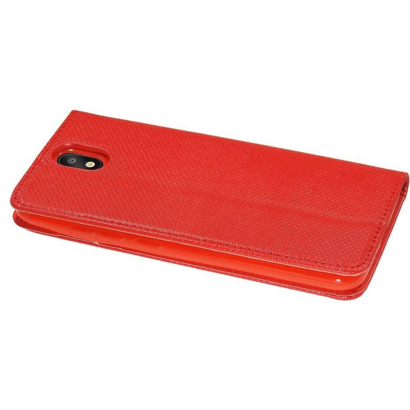 cofi1453® Buch Tasche "Smart" kompatibel mit LG K30 (2019) Handy Hülle Etui Brieftasche Schutzhülle mit Standfunktion, Kartenfach Rot