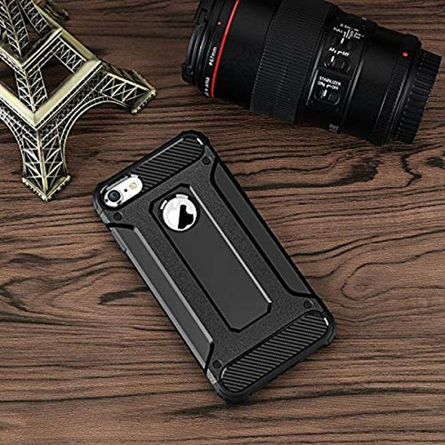 Schutzhülle HYBRID + 9H SchutzFOLIE für Xiaomi Modelle SchutzCase Outdoor Hülle Schutzglas Echt Glas kompatibel mit Xiaomi Redmi 8
