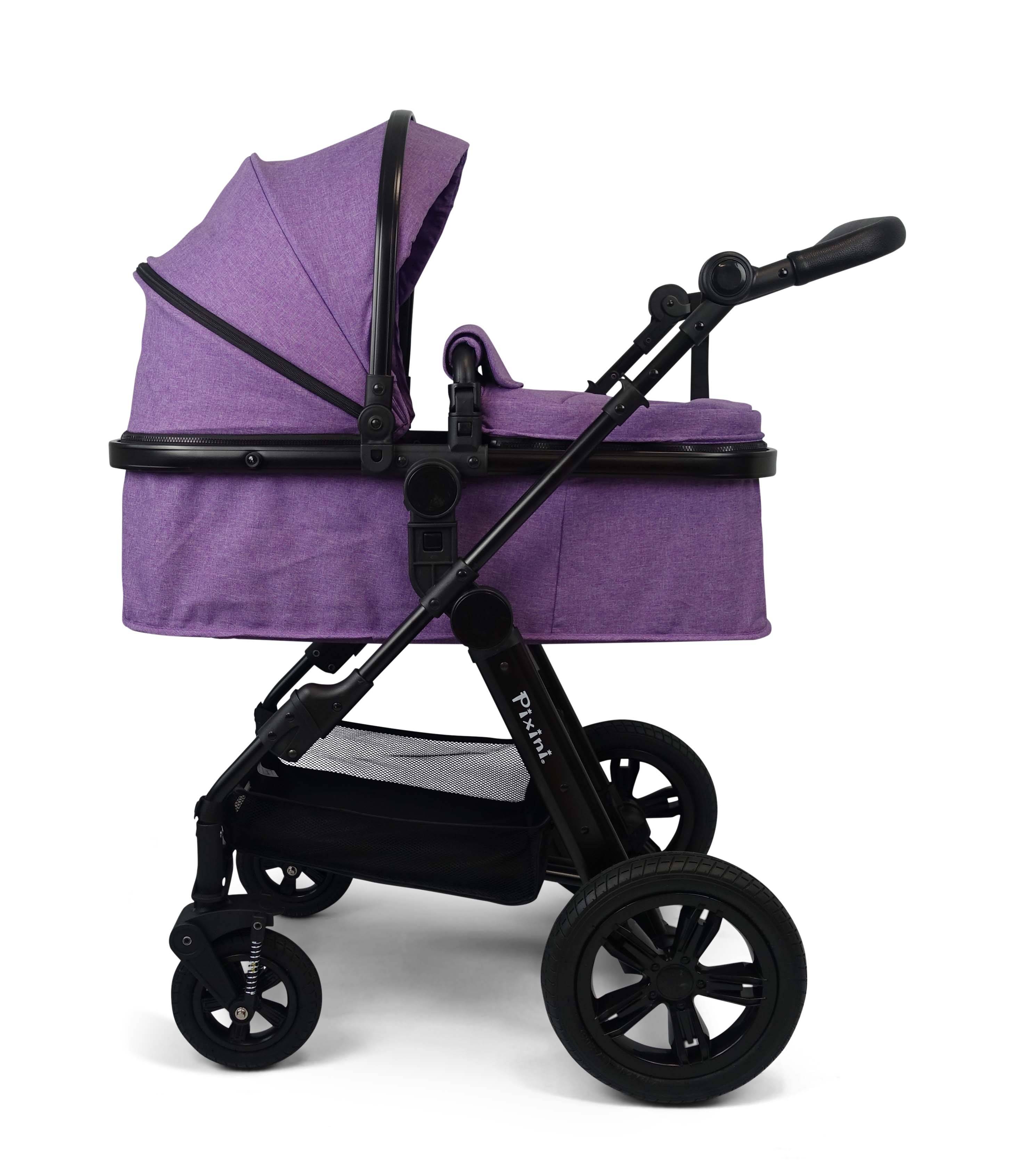 Pixini 3in1 Trio Kinderwagen Set (Arizona  Lila Melange)