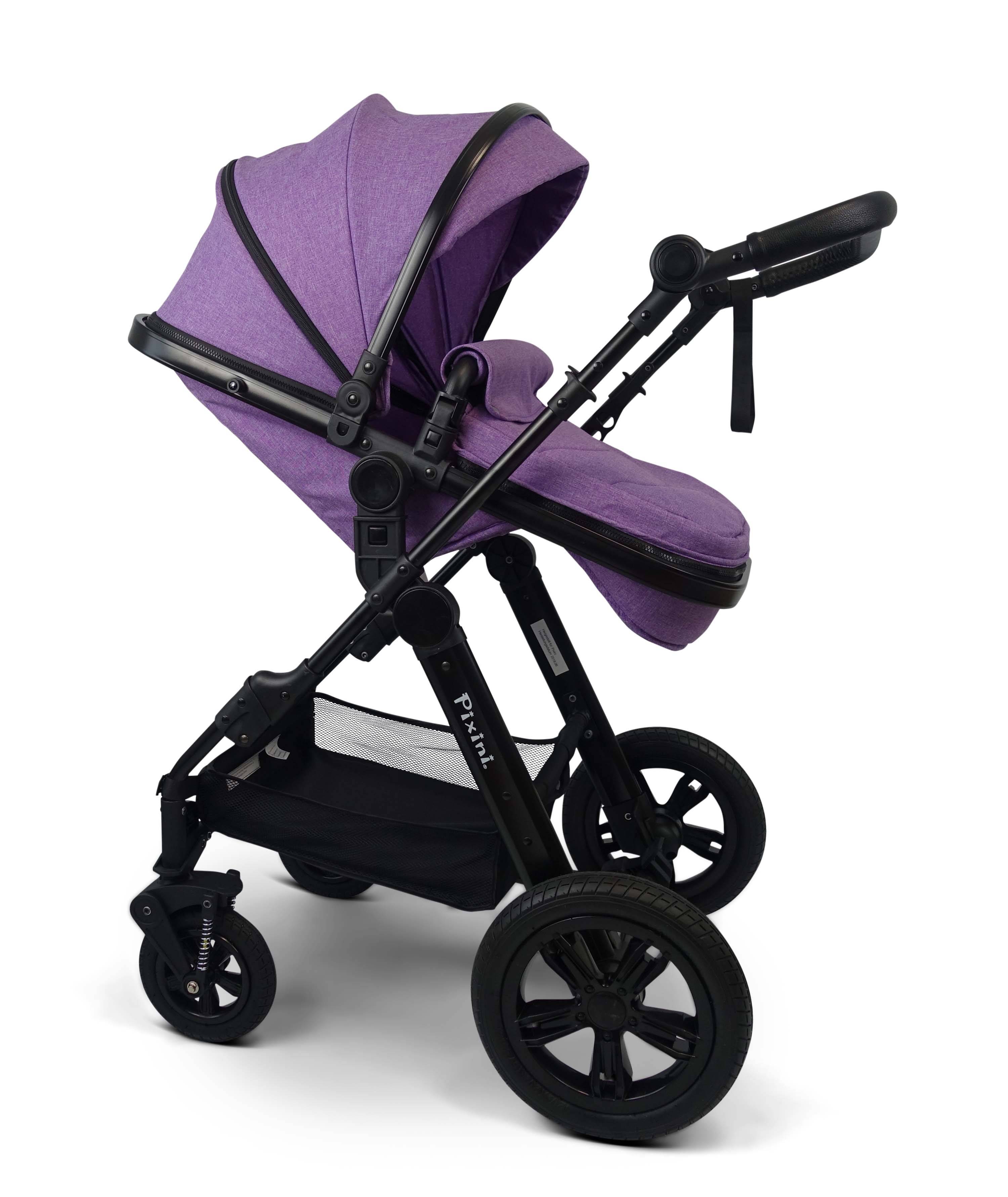 Pixini 3in1 Trio Kinderwagen Set (Arizona  Lila Melange)
