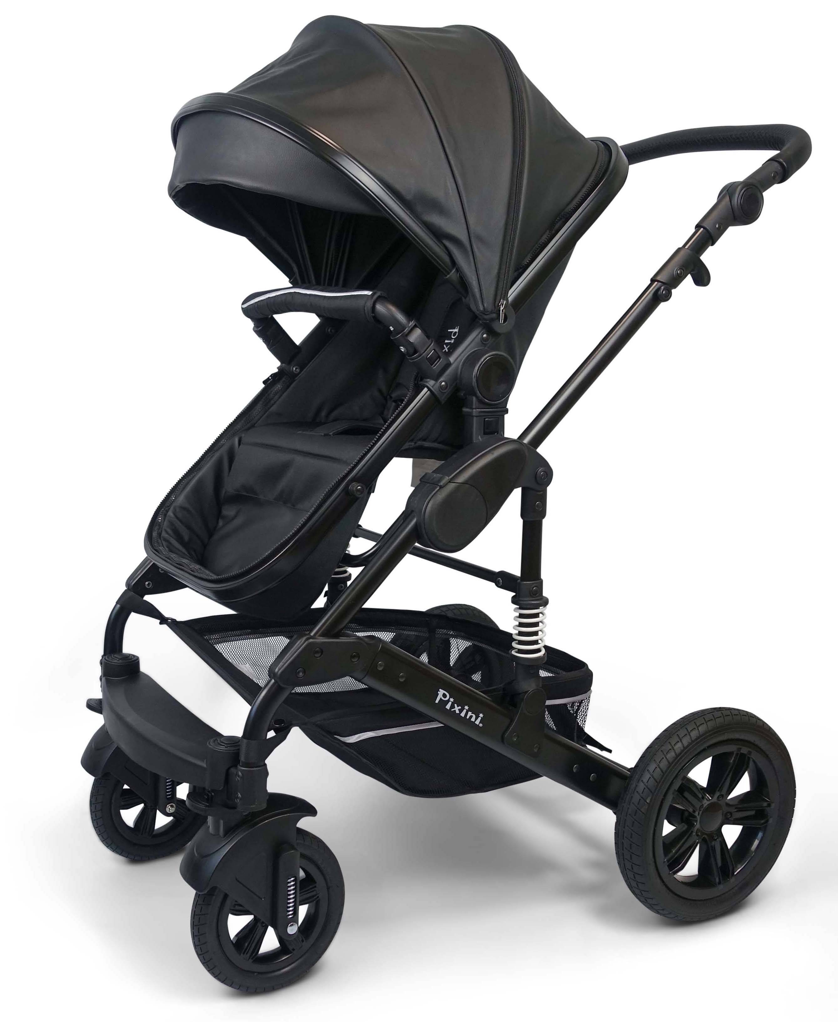 Pixini 3in1 Trio Kinderwagen Set (California Luxe Black Edition)