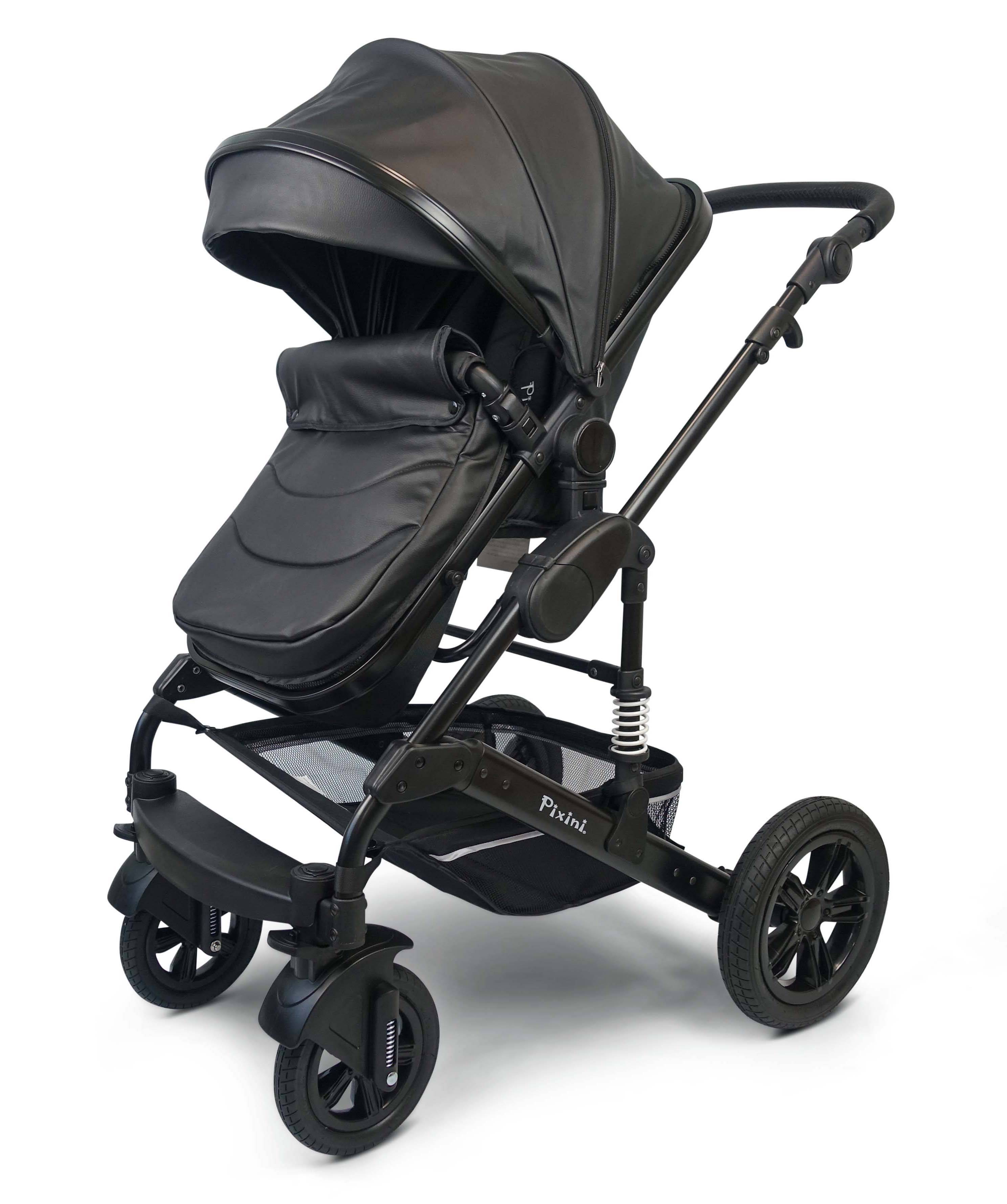 Pixini 3in1 Trio Kinderwagen Set (California Luxe Black Edition)