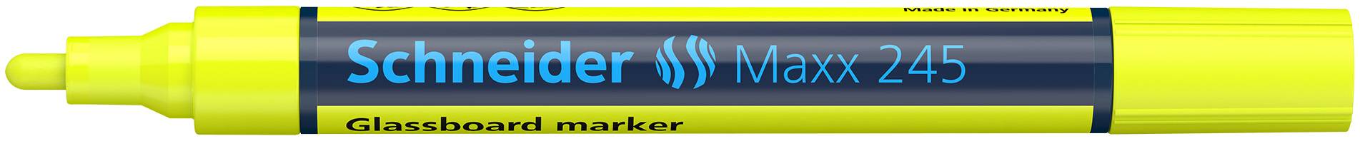 Glasboardmarker Maxx 245 gelb, Rundspitze 1-3mm