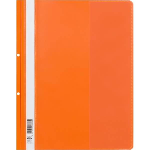 Sichthefter A4+ Abheftlochung + Innentasche orange