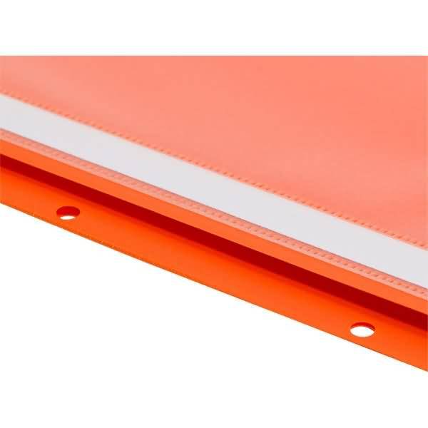 Sichthefter A4+ Abheftlochung + Innentasche orange