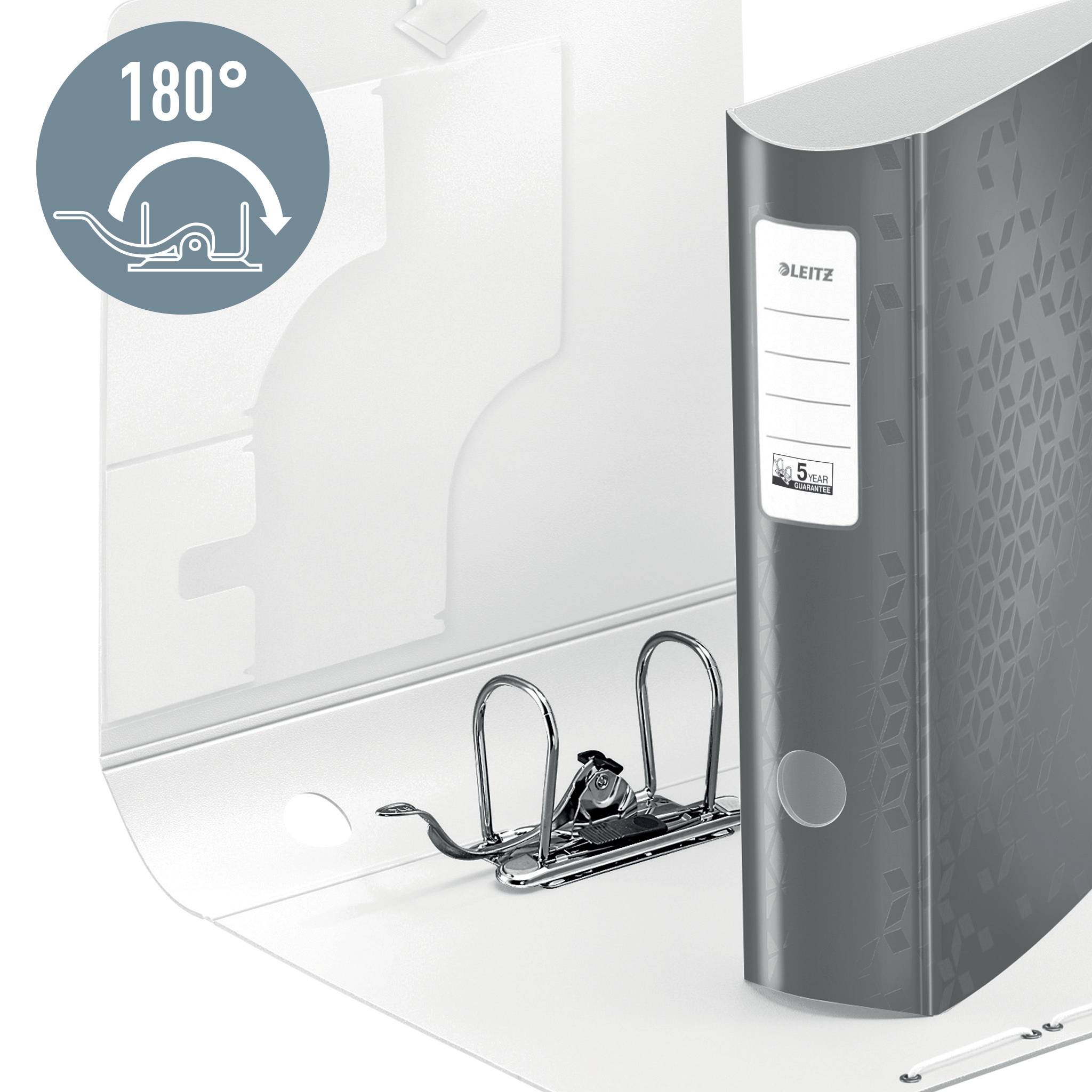 Esselte Leitz 180° Active WOW - Aktenordner - Rückenbreite: 82 mm - für A4 (210 x 297 mm)