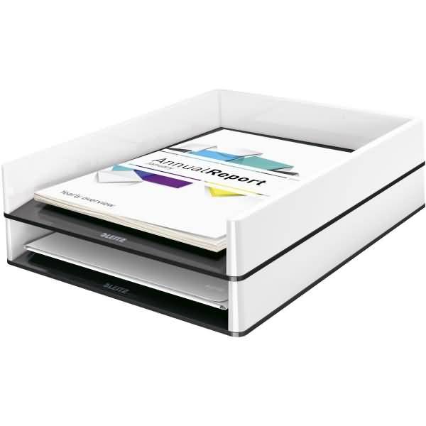 Briefkorb Wow Duo Colour A4 Polystyrol weiß/schwarz