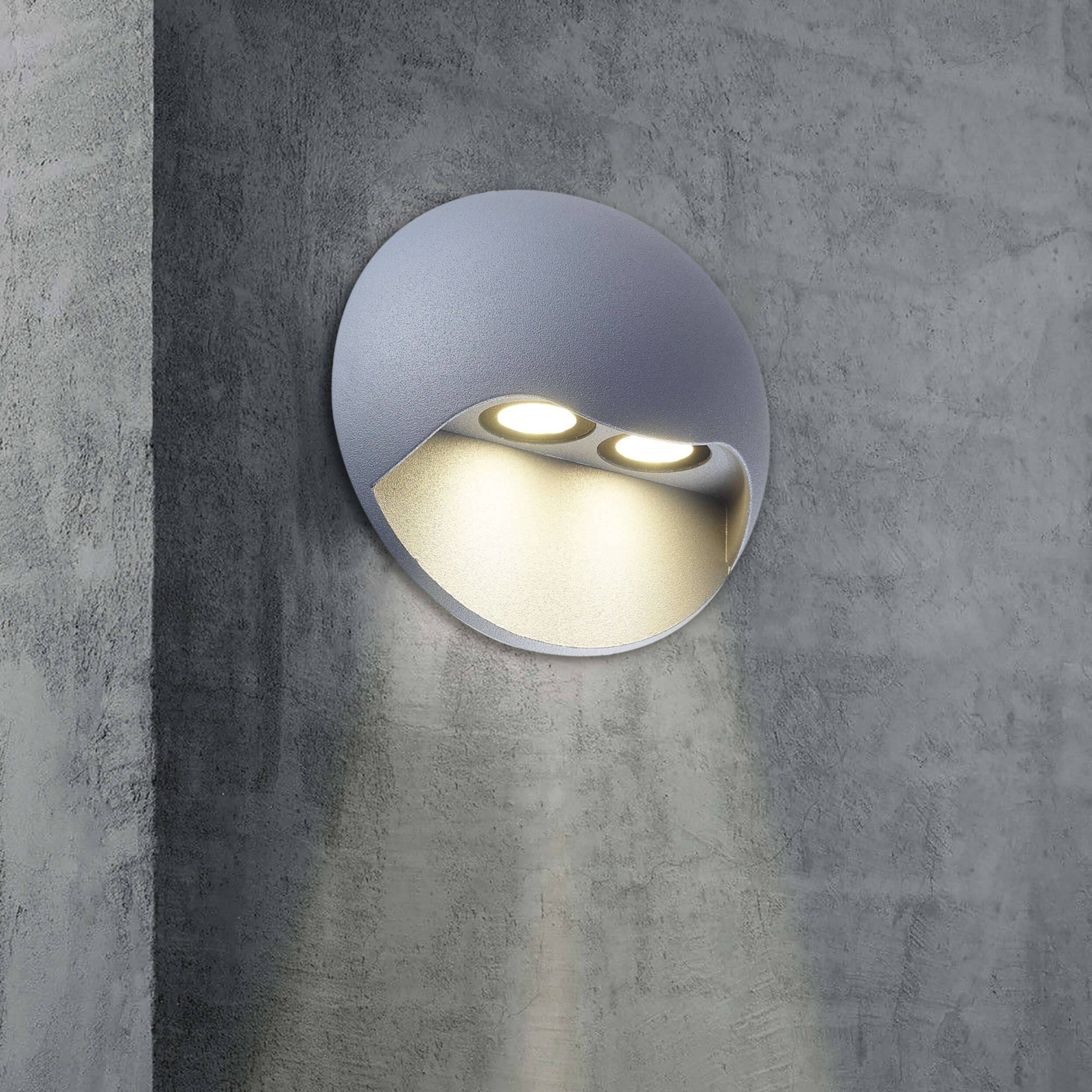 LED Außenwandleuchte "VEDUS" d:13cm