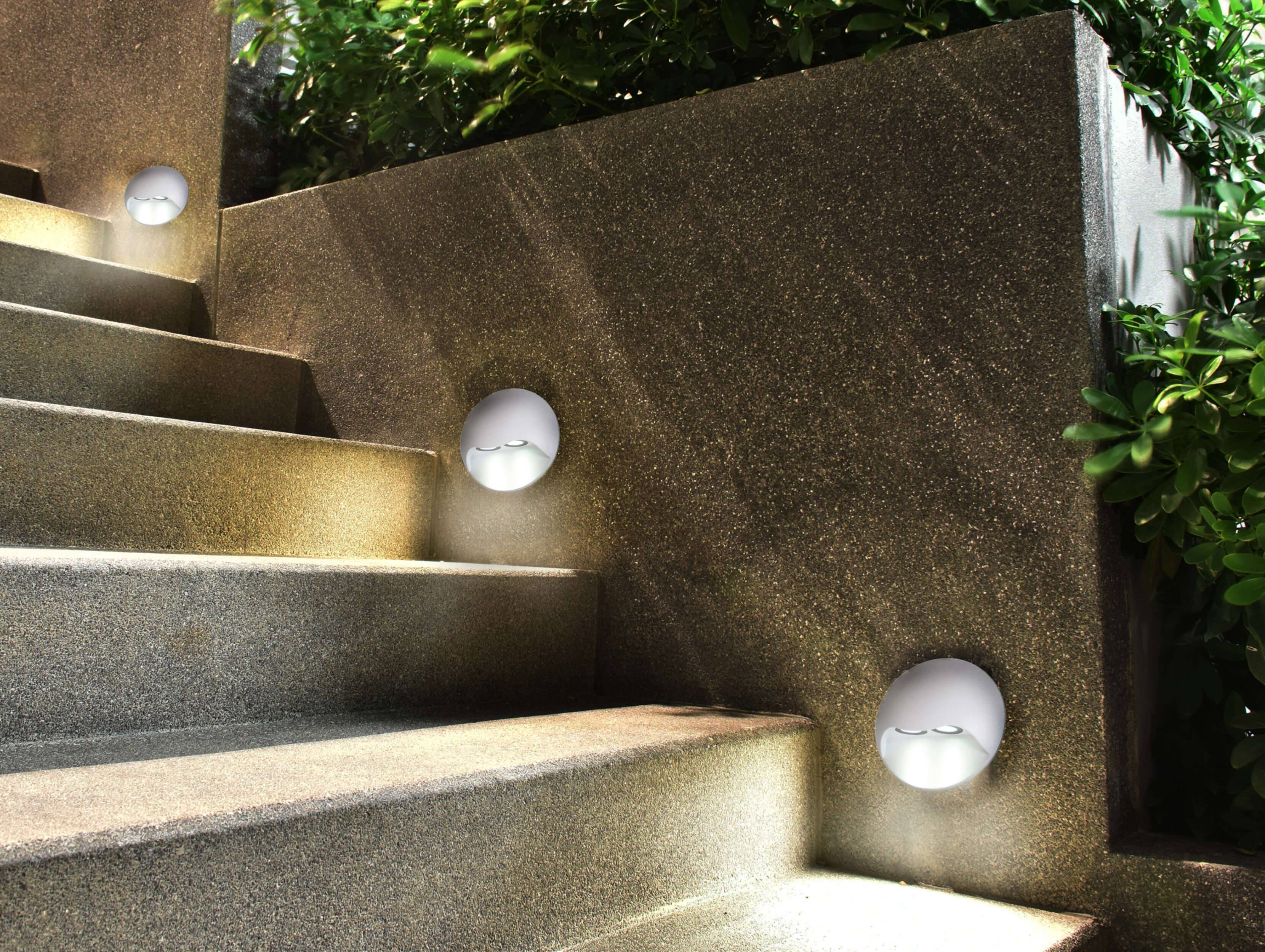 LED Außenwandleuchte "VEDUS" d:13cm