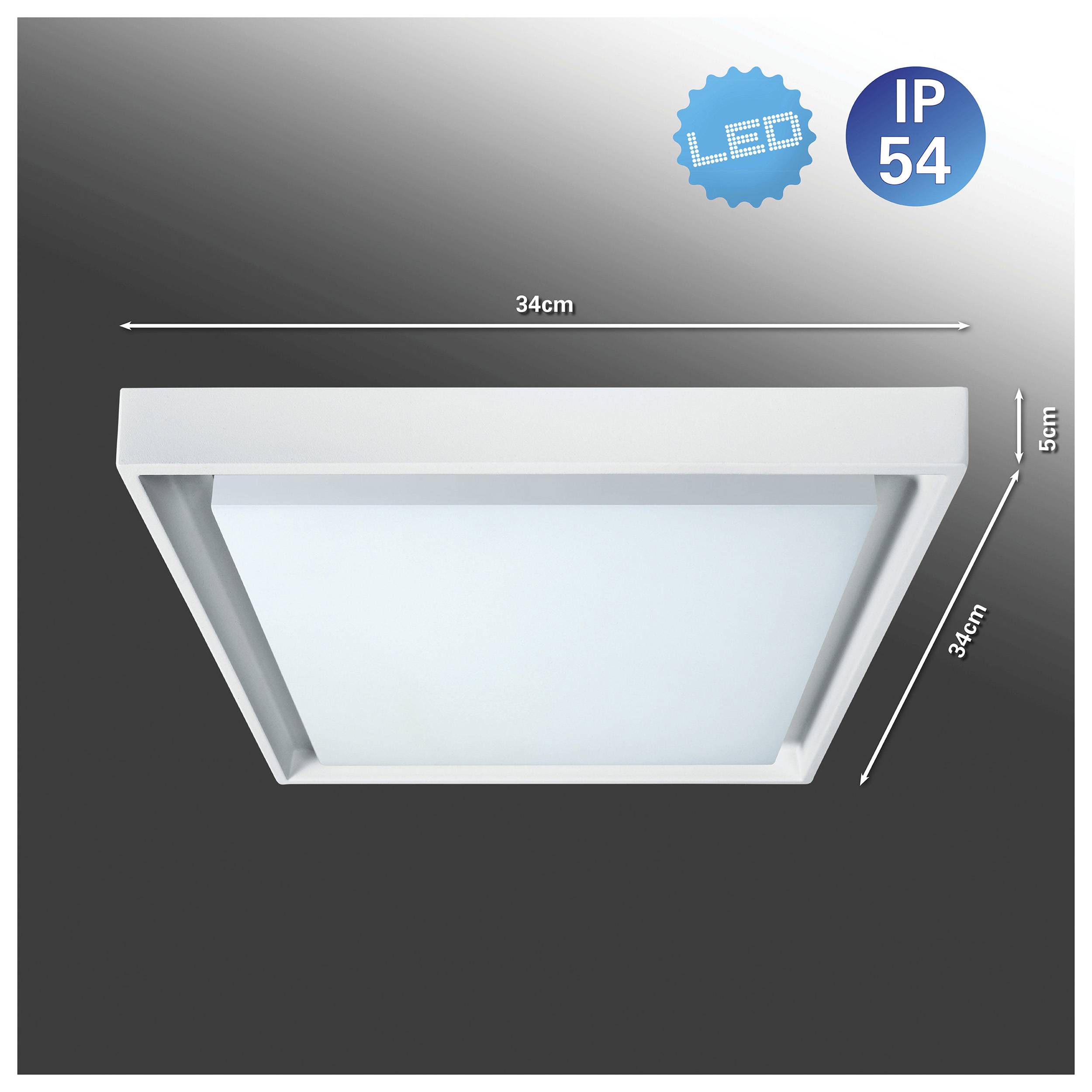 LED Außendeckenleuchte IP54 "MIO" s:34cm