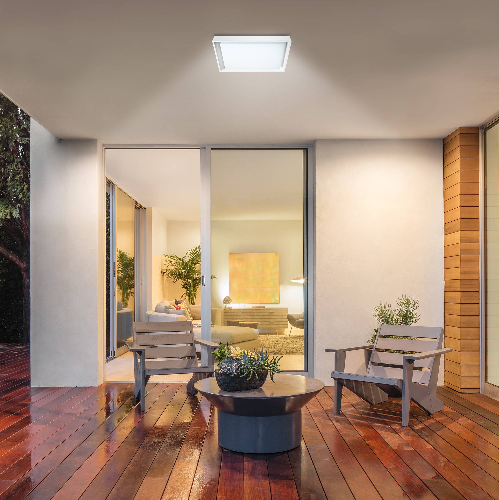 LED Außendeckenleuchte IP54 "MIO" s:34cm