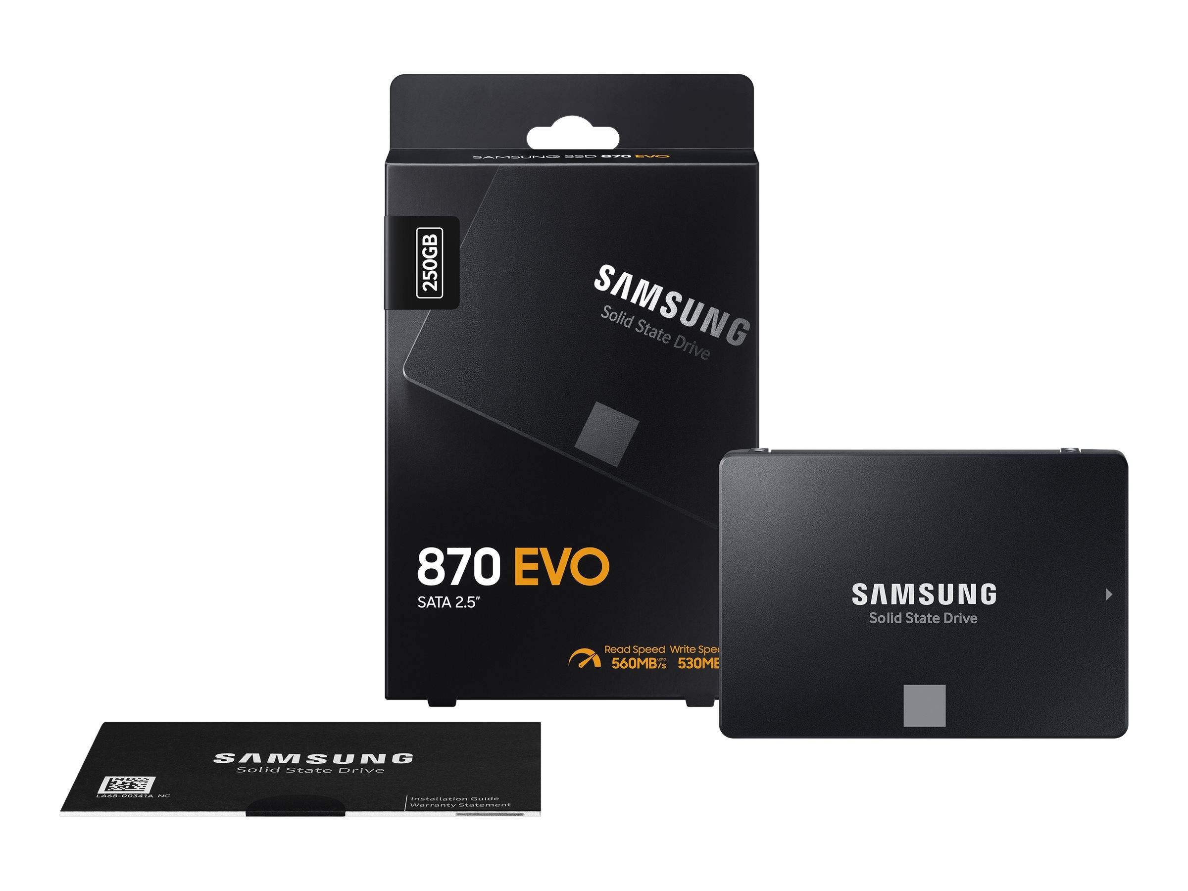 Samsung 870 EVO MZ-77E250B - SSD - verschlüsselt - 250 GB - intern - 2.5"" (6.4 cm)