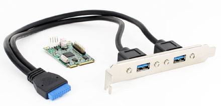 Jetway ADMPEASU3A (Mini-PCIe, 2x USB2.0/3.0)