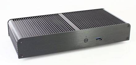 Akasa Tesla T Gehäuse (für Intel NUC DE3815TYBE) [LÜFTERLOS]