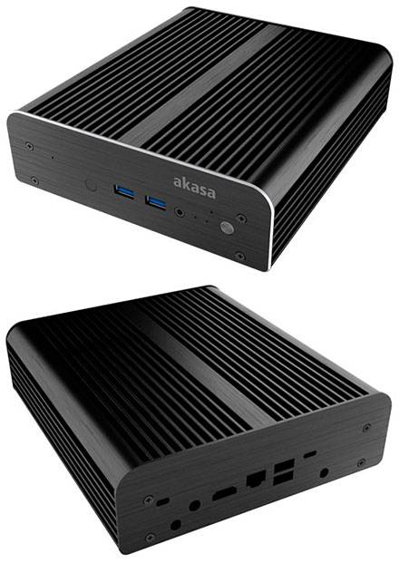 Akasa Newton S7 Gehäuse (für Intel NUC NUC7i5BNH/NUC7i5BNK, NUC7i3BNH/NUC7i3BNK) [LÜFTERLOS]