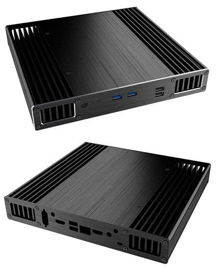 Akasa Plato X7D Gehäuse (für Intel NUC NUC7i5DNBE/NUC7i3DNBE, NUC7i5DNKE/NUC7i3DNKE, NUC7i5DNHE/NUC7i3DNHE) [LÜFTERLOS]