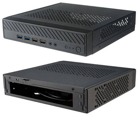 Akasa Cypher MX3 Thin-ITX Gehäuse (A-ITX38U3-M1B)