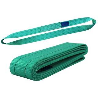 Einweg Endlosschlinge 2 Tonnen Tragfähigkeit 1 Meter Länge Hebebänder Rundschlinge Hebeband Hebegurt Grün