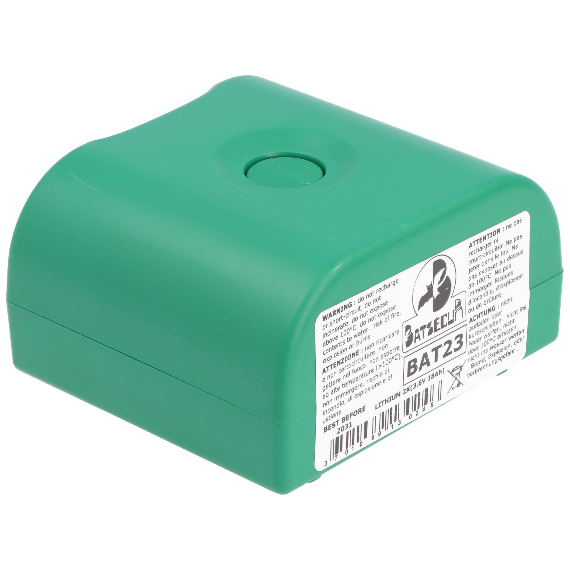 BATLI23 Lithium Batterie passend für Daitem Geräte 2x 3,6 Volt 18 Ah 1 Stück