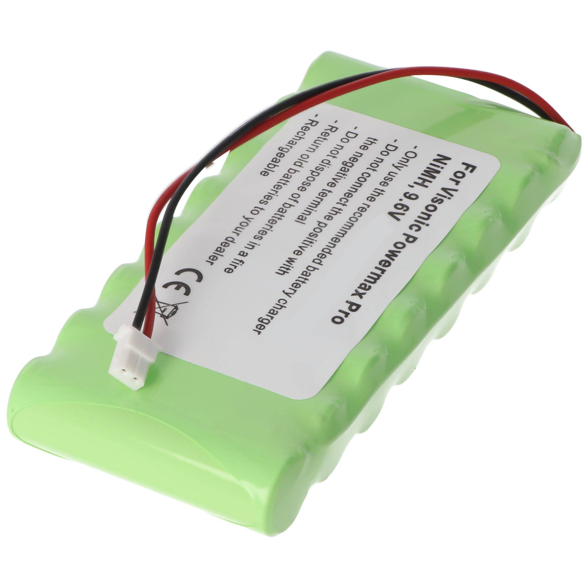 Akku passend für den Visonic 0-9912-G, GP220AAH8BMX, GP180AAH8BMX, 103-300672 9,6V 2100mAh