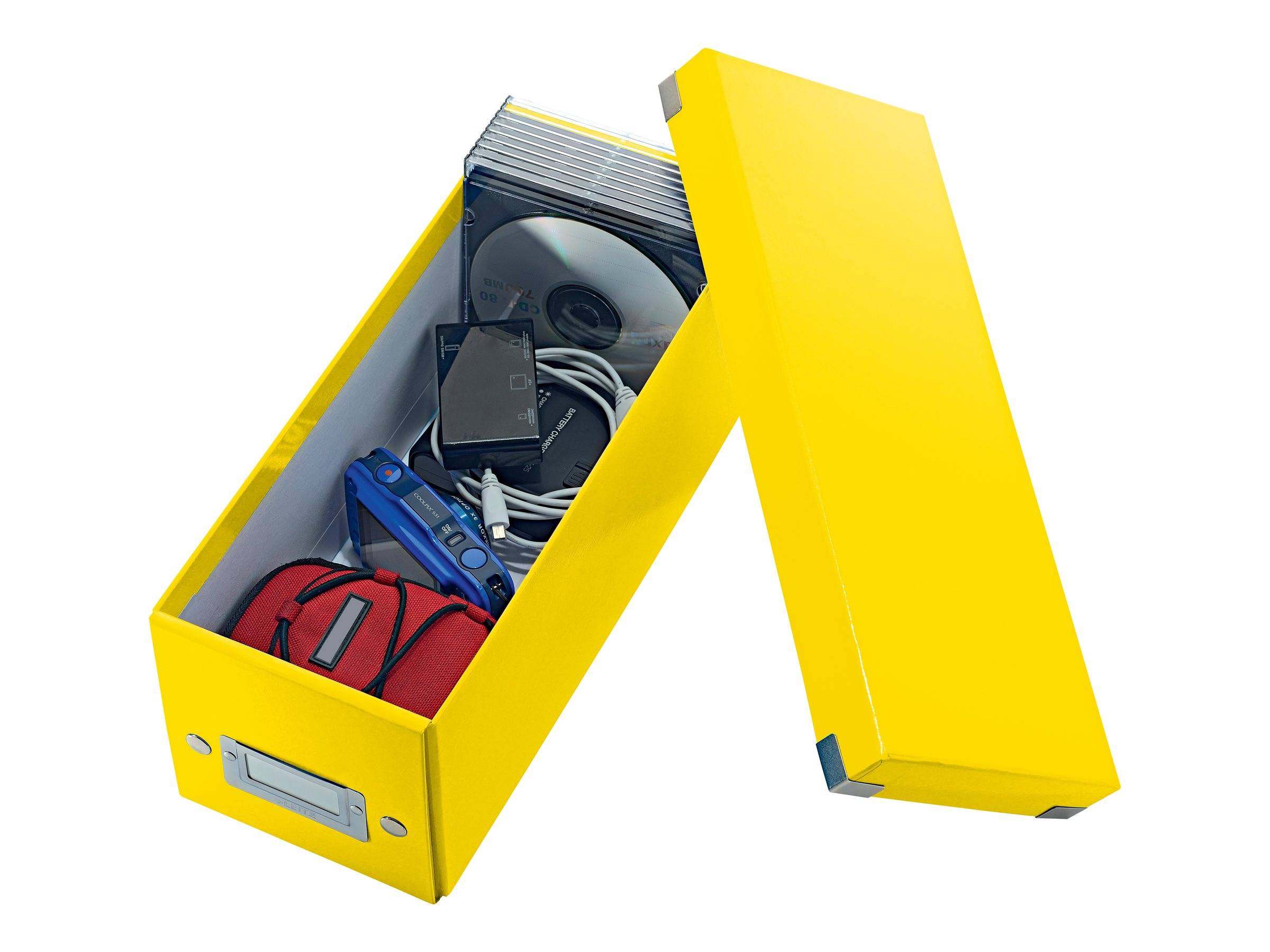 ESSELTE LEITZ - Leitz Click & Store WOW CD - Medien-Aufbewahrungsbox - Kapazität: 30 CD, 60 CDs (Slimcase)