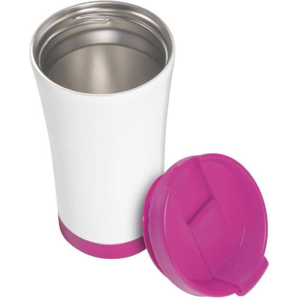 Thermobecher Wow Edelstahl 380ml pink