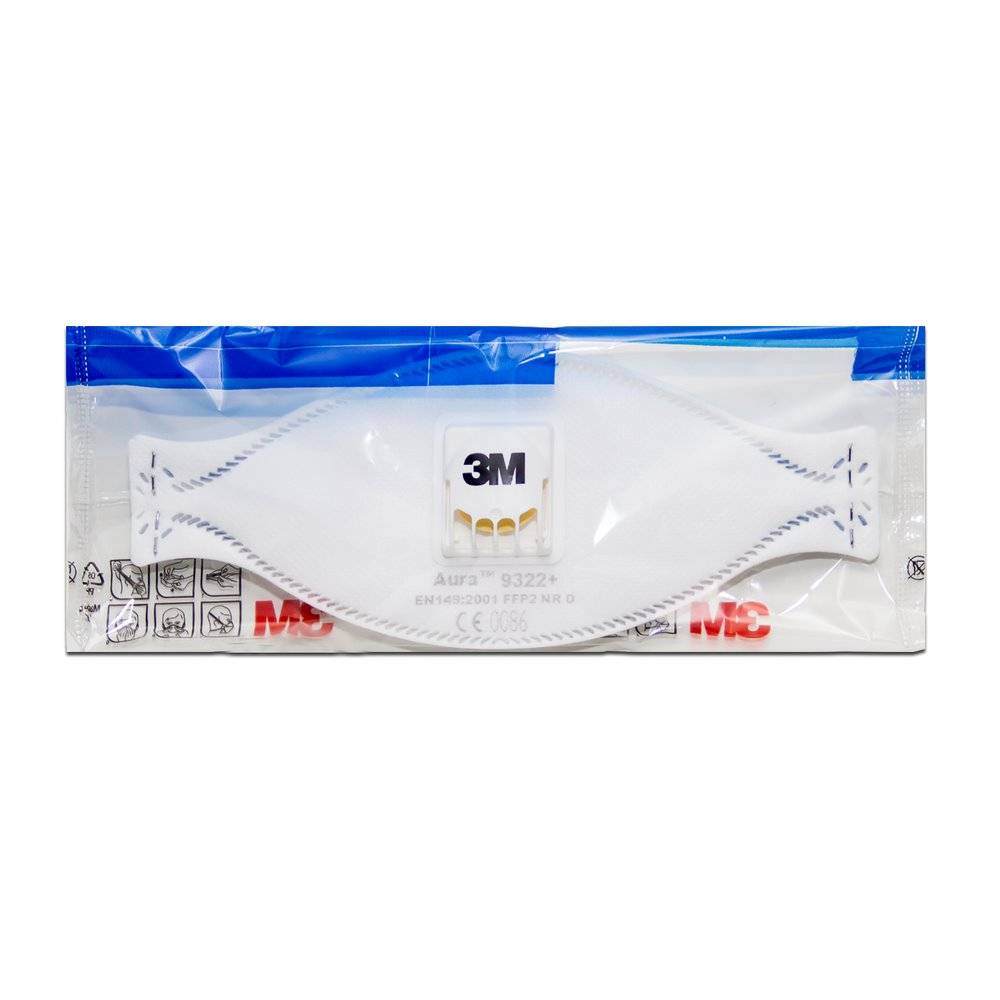 3M™ Aura™ 9322+ Atemschutzmaske FF P2 - 1 Stück