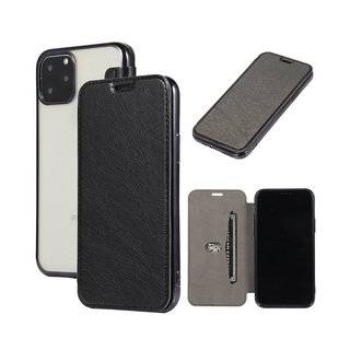 Buch Tasche Cover für iPhone XS Max Hülle Etui Brieftasche Schutzhülle Case Schutz Schwarz